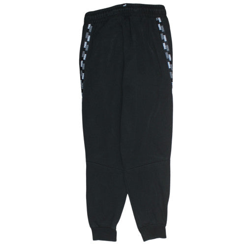 Puma Boys Black Jogger Trousers 13-14 Years Elastic Waist Sportswear