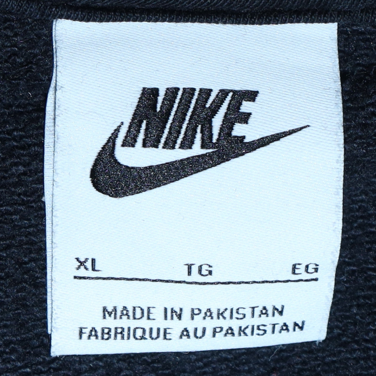 Nike Men's Black XL Full Zip Hoodie Fleece Sweatshirt