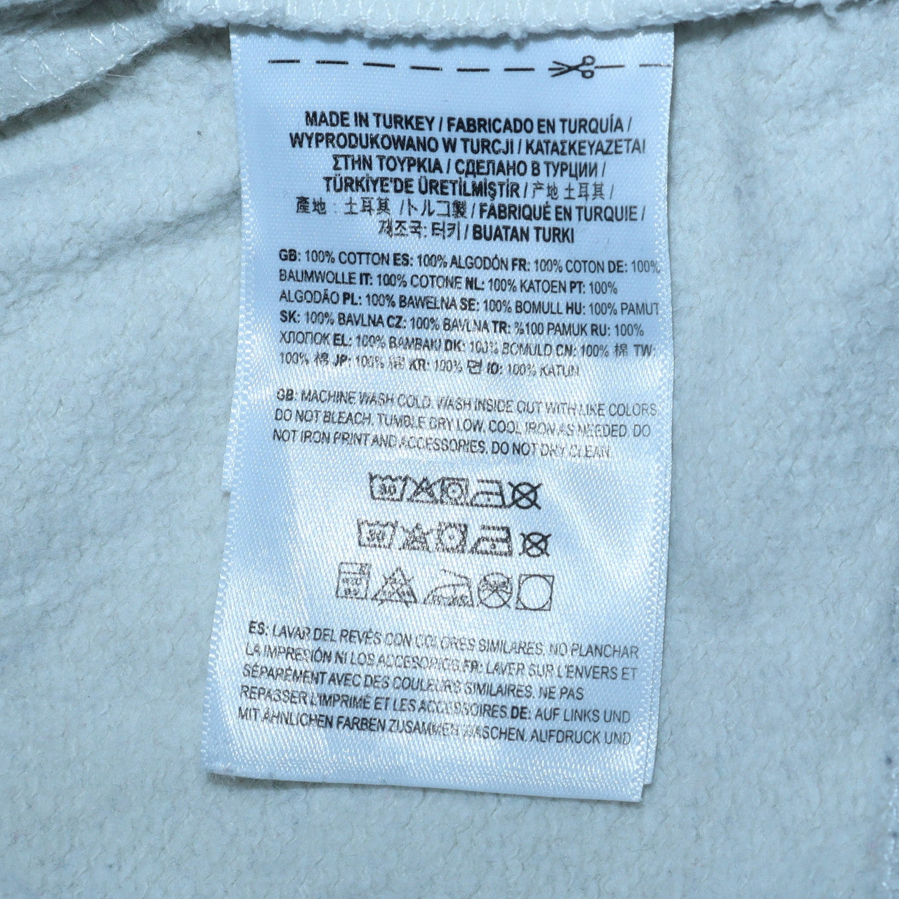 Vans Womens White Medium Pullover Sweatshirt Cotton Logo Casual