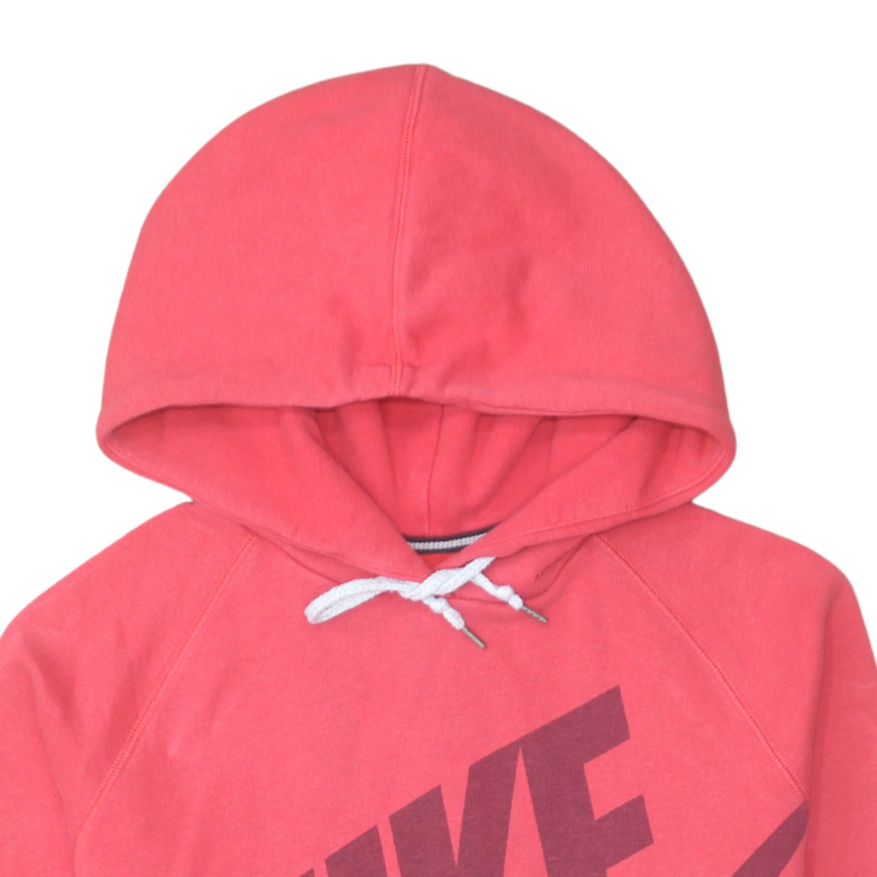 Nike Men's Pink Pullover Hoodie Medium Graphic Logo Sweatshirt