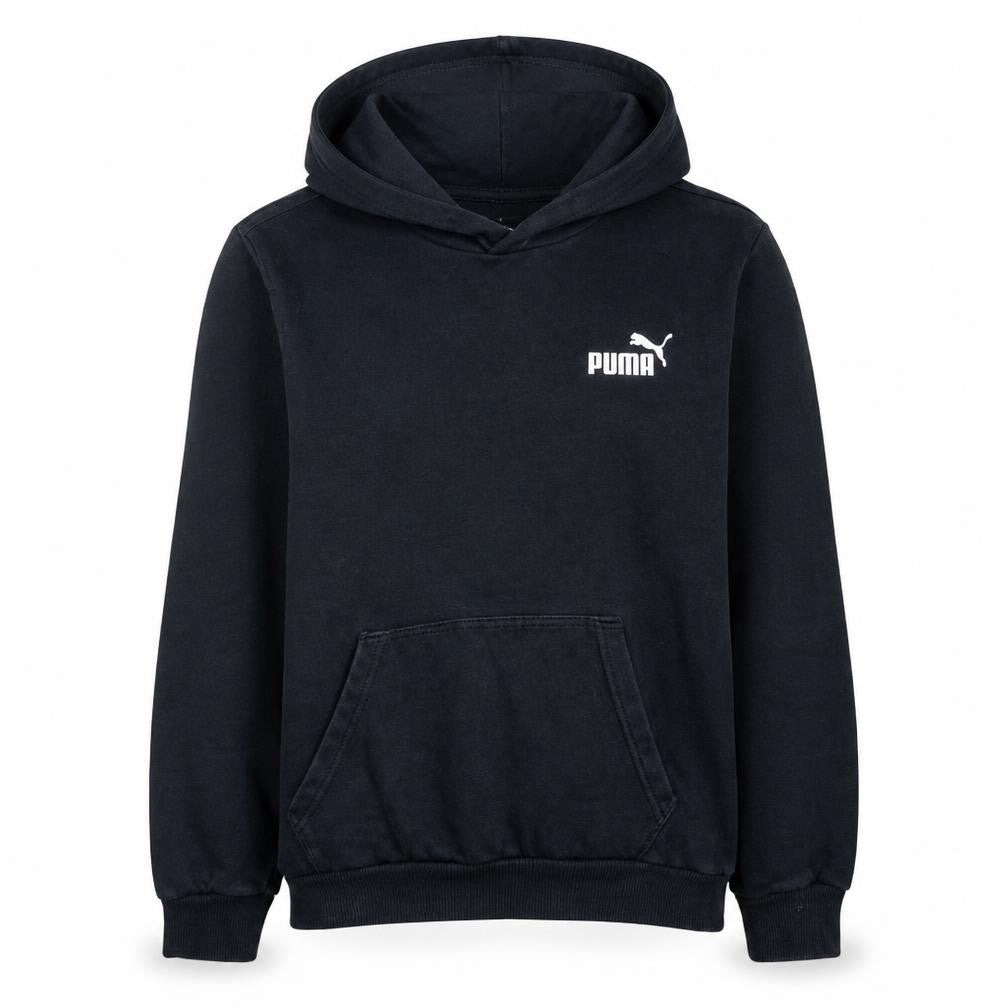 Puma Womens Black Pullover Hoodie S Classic Casual Cotton Blend