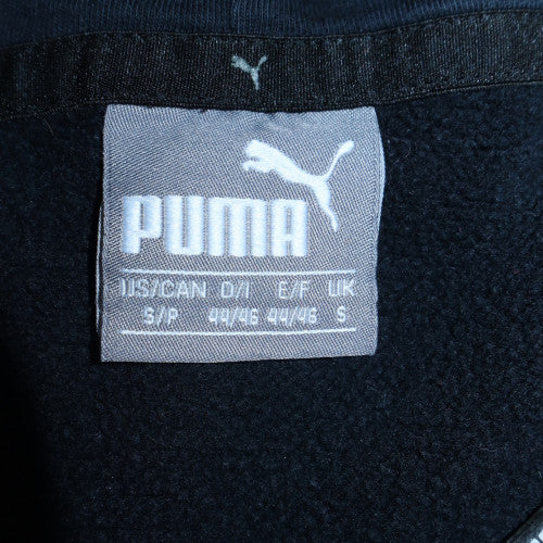 Puma Womens Black Pullover Hoodie S Classic Casual Cotton Blend