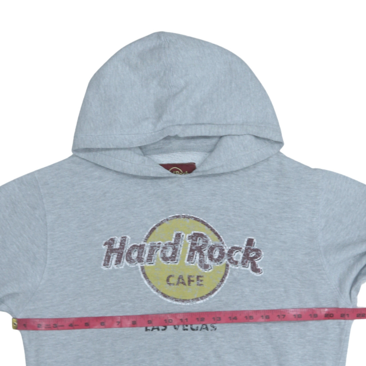 Hard Rock Cafe Men's Grey Pullover Hoodie Size M Graphic Logo Fleece