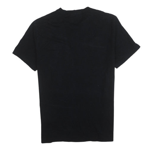 Champion Womens Black Large Basic Cotton Crew Neck T-Shirt