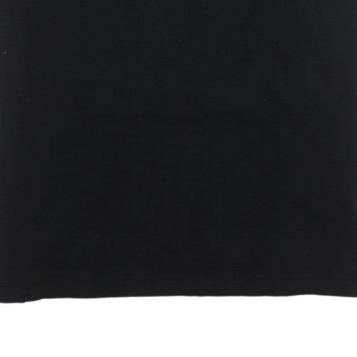 Champion Womens Black Large Basic Cotton Crew Neck T-Shirt