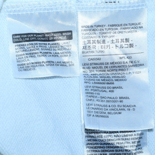 Levi's Men's White Pullover Hoodie M Logo Graphic Sweatshirt
