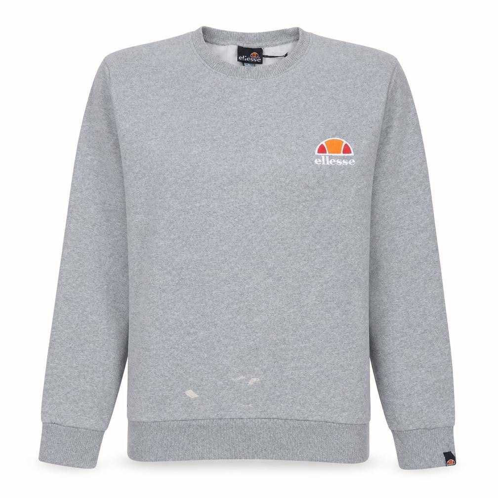 Ellesse Womens Grey Logo Sweatshirt UK 10 Pullover Cotton Blend