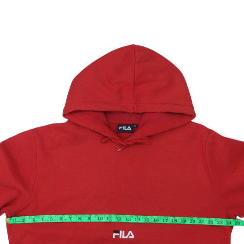 FILA Men's Red XL Pullover Hoodie Fleece Sports Sweatshirt