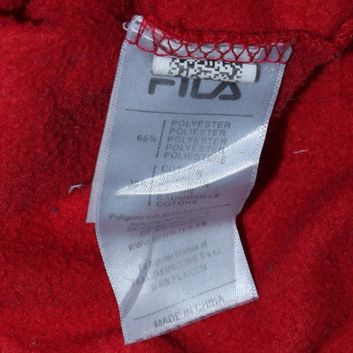 FILA Men's Red XL Pullover Hoodie Fleece Sports Sweatshirt