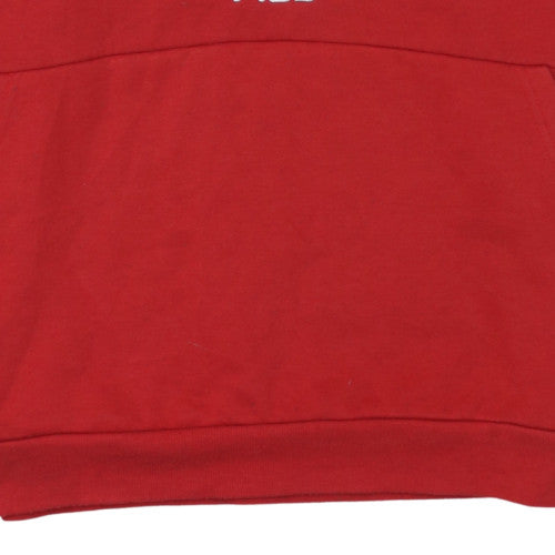 FILA Men's Red XL Pullover Hoodie Fleece Sports Sweatshirt