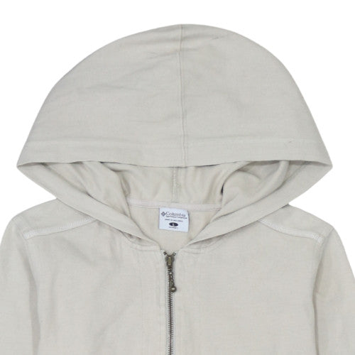 Columbia Women's Beige Full Zip Cotton Hoodie Size L