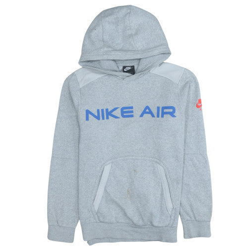 Nike Mens Grey XS Pullover Hoodie with Logo Graphic Print