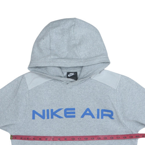 Nike Mens Grey XS Pullover Hoodie with Logo Graphic Print