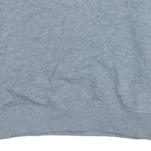 Champion Men's Grey Large Embroidered Logo Crew Neck Sweatshirt