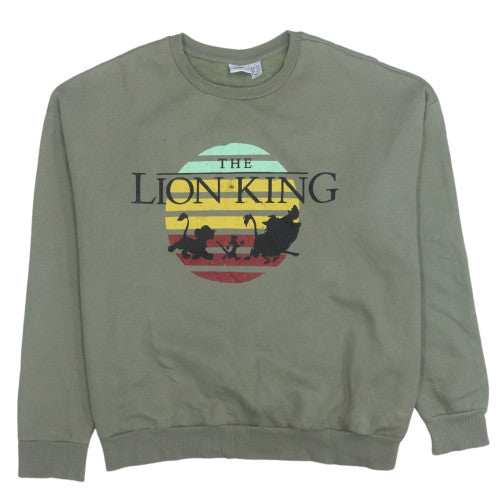 Primark Disney The Lion King Green Sweatshirt Womens L 14/16 Pullover Crew Neck
