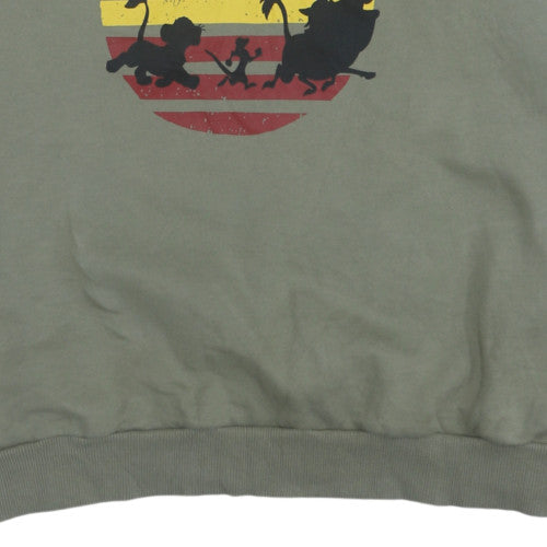 Primark Disney The Lion King Green Sweatshirt Womens L 14/16 Pullover Crew Neck