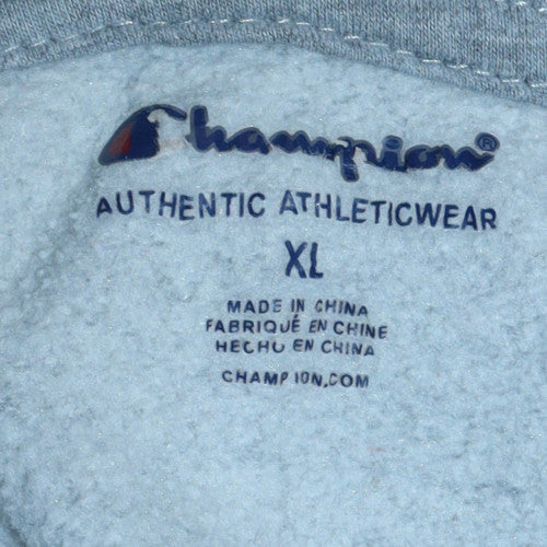 Champion Womens Grey Pullover Hoodie XL - Athletic Casual Sweatshirt