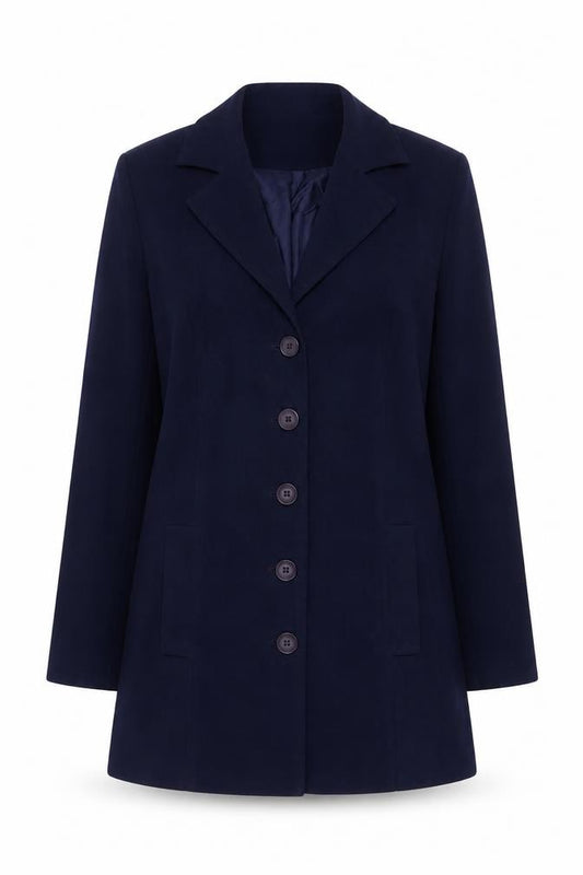 New Look Women's Blue Blazer Jacket UK 14 Lined Classic Style
