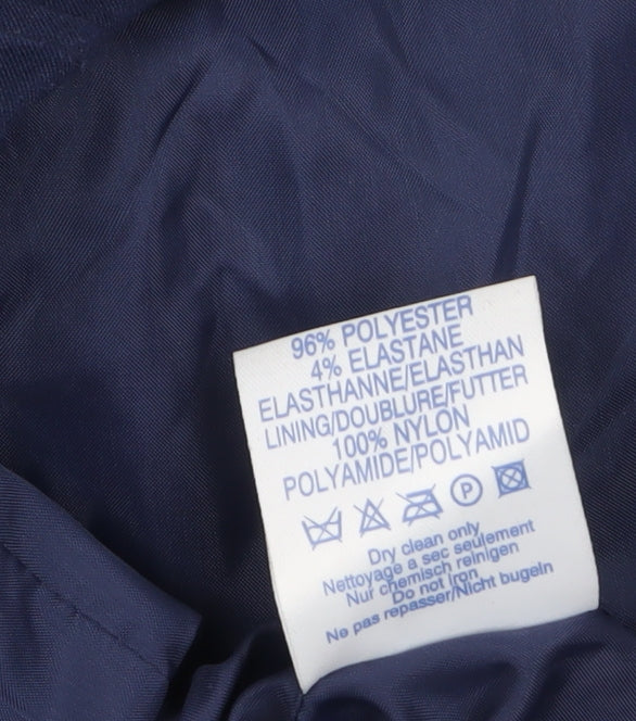 New Look Women's Blue Blazer Jacket UK 14 Lined Classic Style
