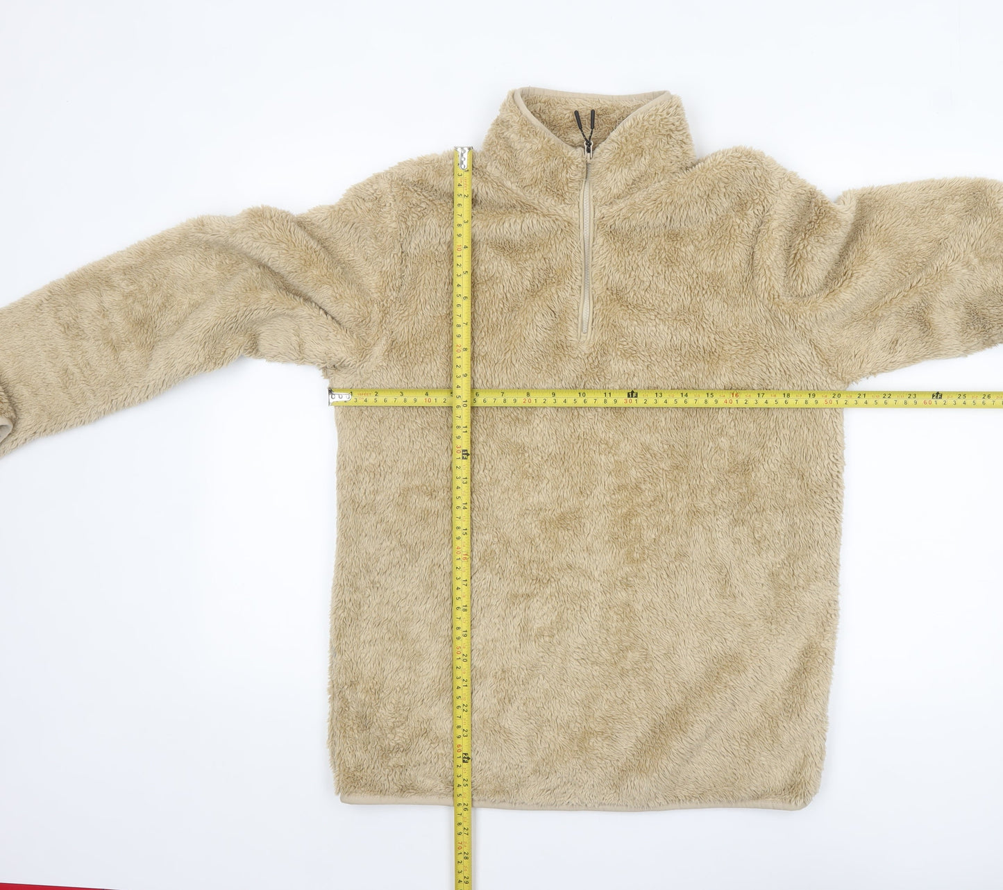 Mountain Warehouse Women's Beige Fleece 1/2 Zip Pullover Sweatshirt Size S