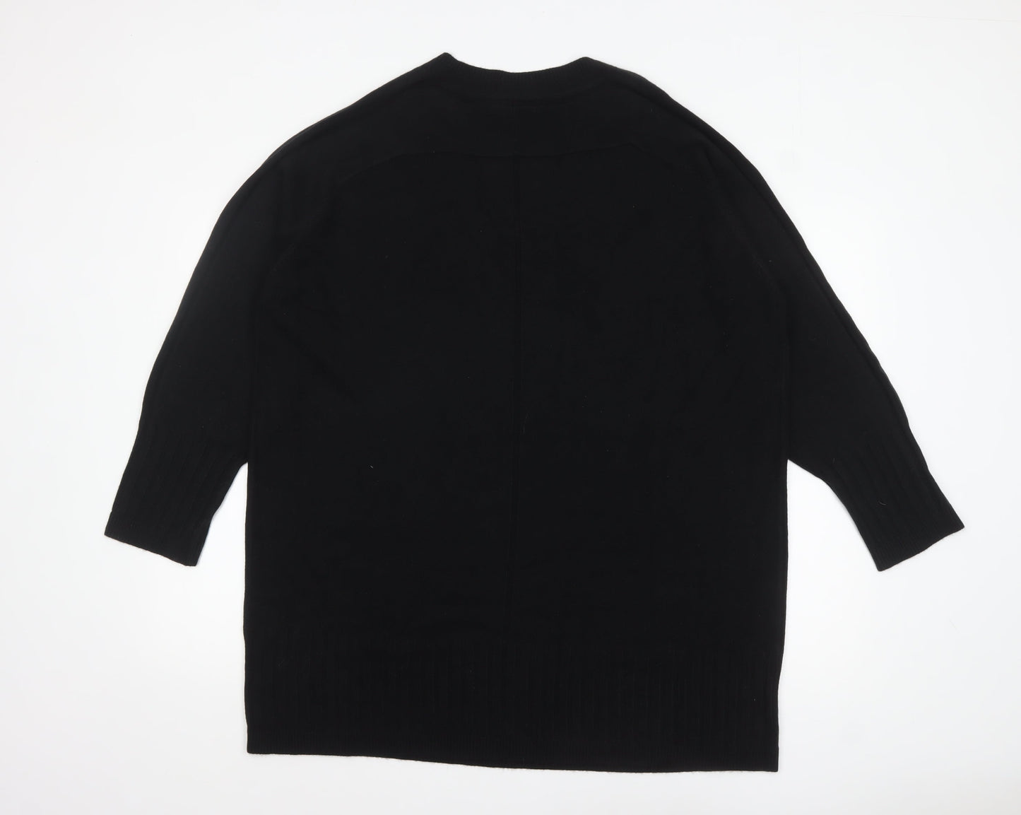 Next Mens Black XL V-Neck Acrylic Knit Jumper