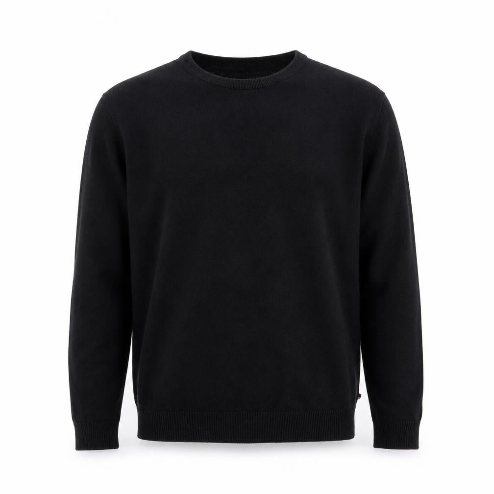 Jack & Jones Men's Black Cotton Crew Neck Pullover Jumper M
