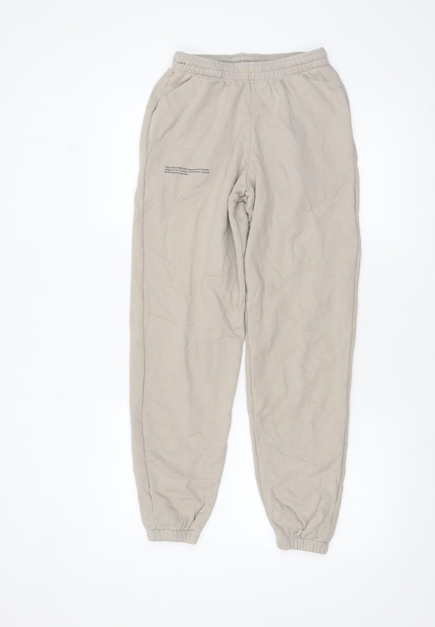 Pangaia Womens Beige 2XS Jogger Trousers 100% Organic Cotton