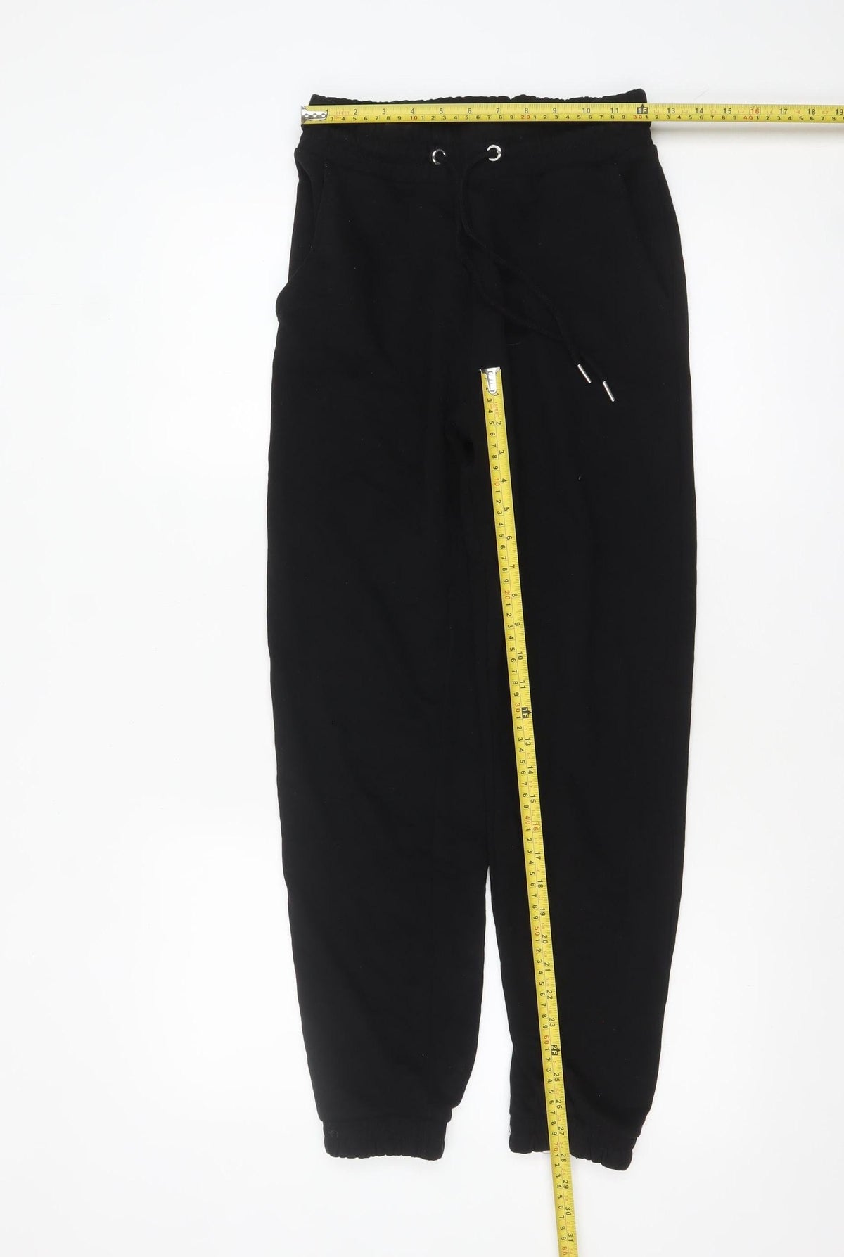 Stradivarius Women Black 2XS Jogger Sweatpants Elastic Waist