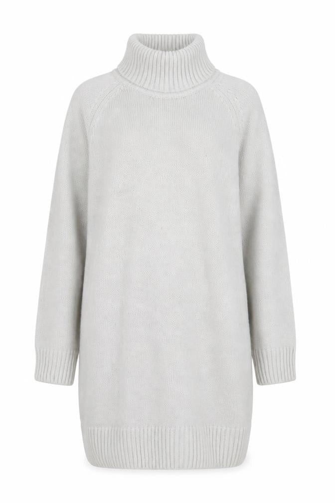 Avenue Women’s Grey Roll Neck Long Sleeve Tunic Jumper Size 16