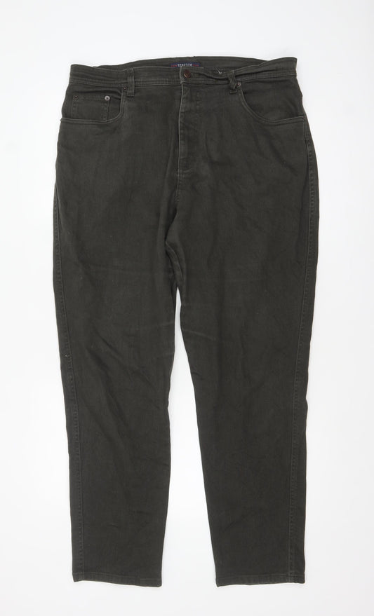 Bill Blass Women’s Black Stretch Straight Jeans Size 16