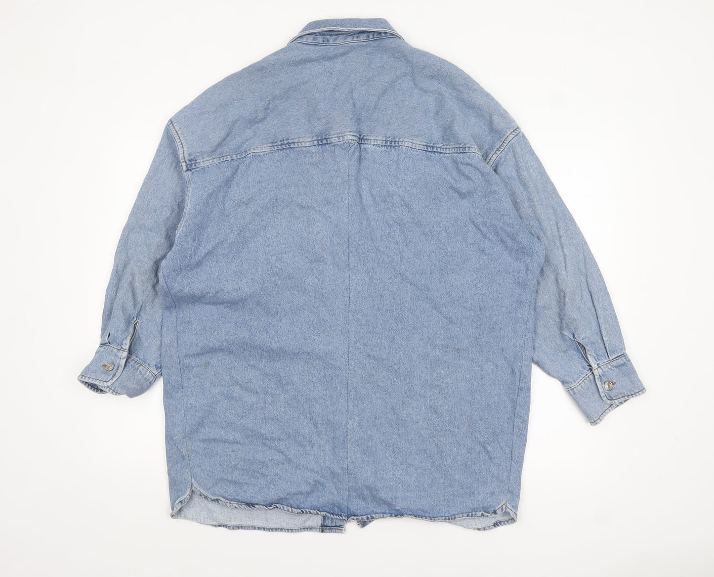 ASOS Women Blue Denim Relaxed Fit Jacket UK 18 Classic Casual