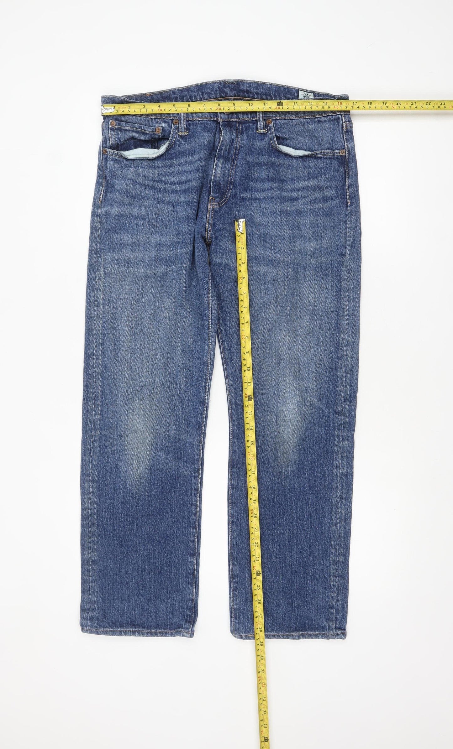 Levi's 504 Men's Blue Straight Leg Jeans W34 L30 Regular Fit