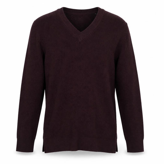 Gap Men’s Brown Cotton Blend V-Neck Jumper Size L