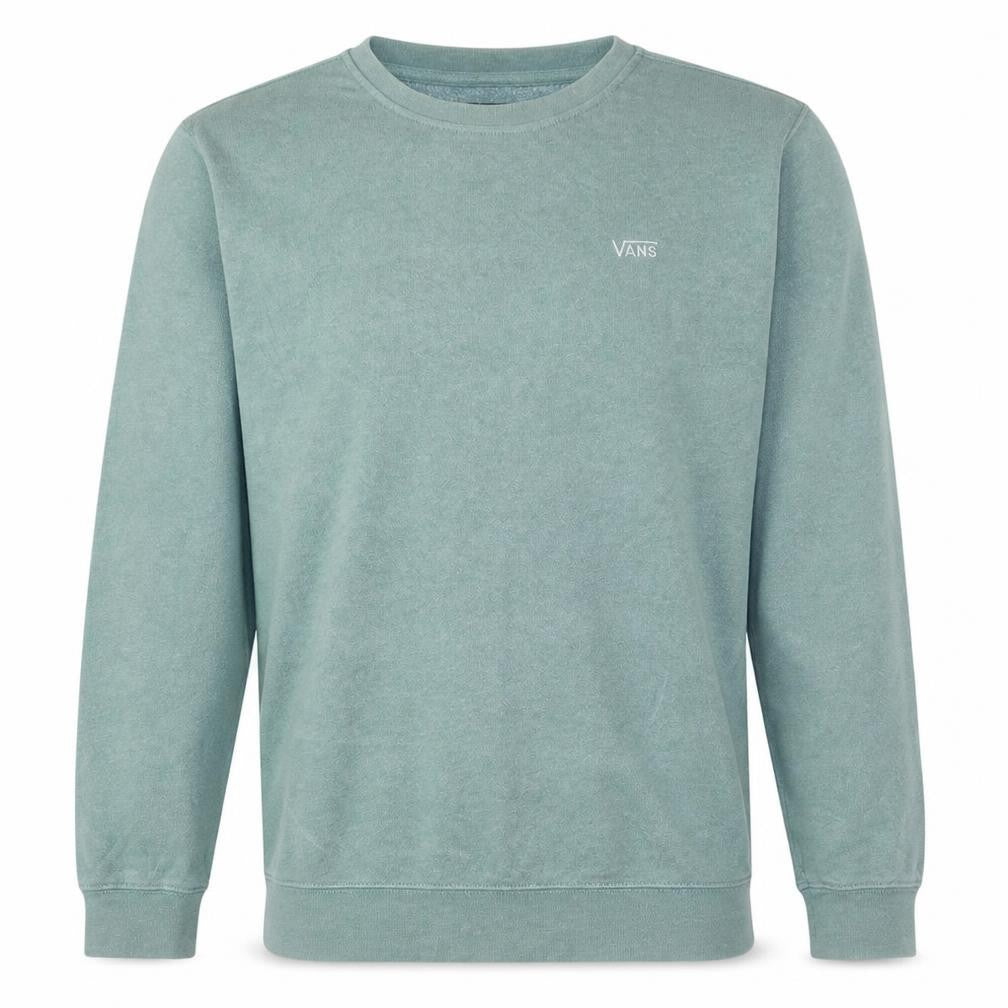 Vans Mens Green Pullover Crew Neck Fleece Sweatshirt Medium