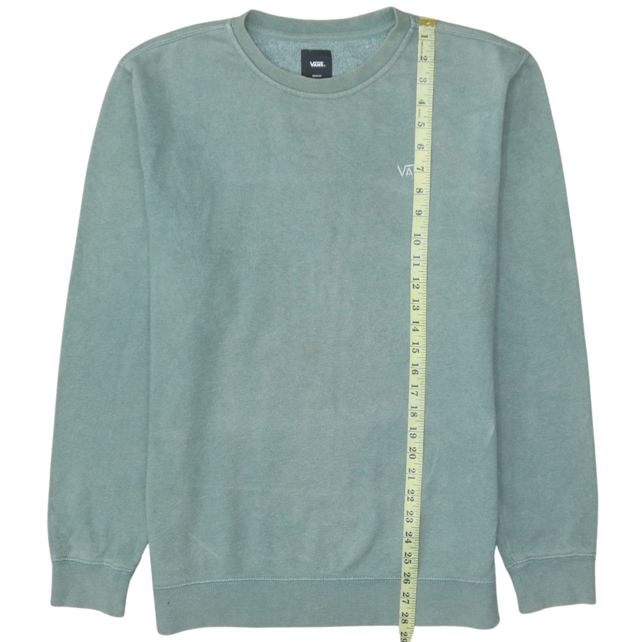 Vans Mens Green Pullover Crew Neck Fleece Sweatshirt Medium