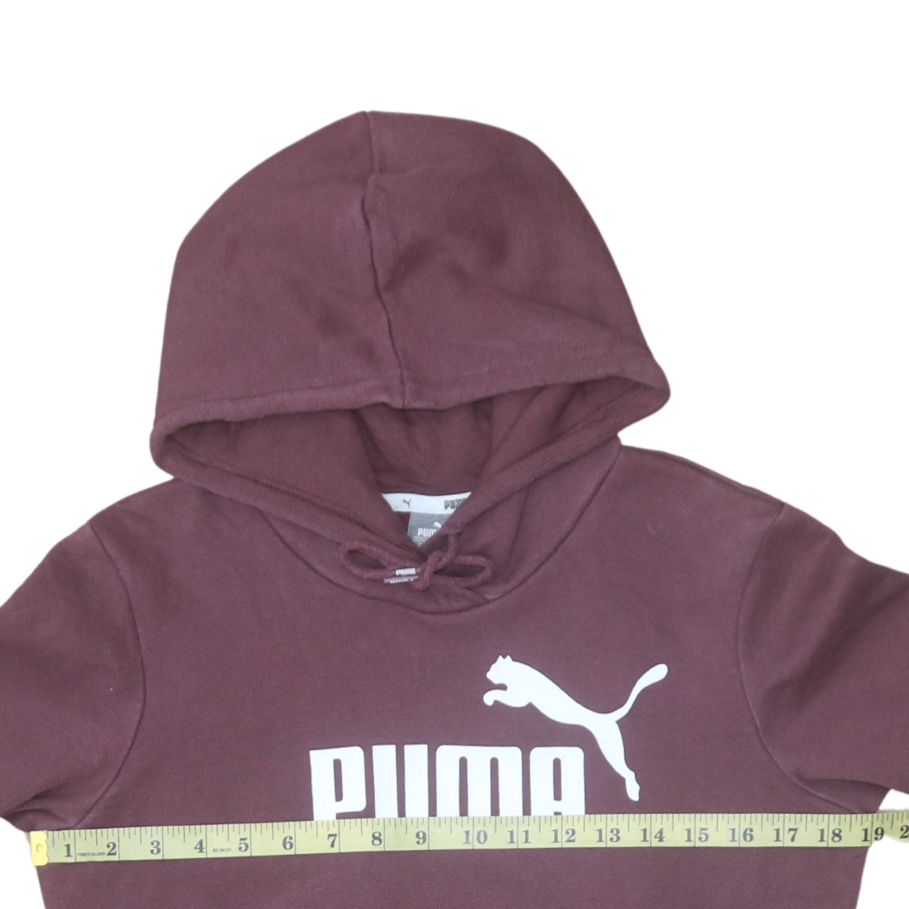 Puma Men's Brown Pullover Hoodie Medium Regular Fit Sports Style
