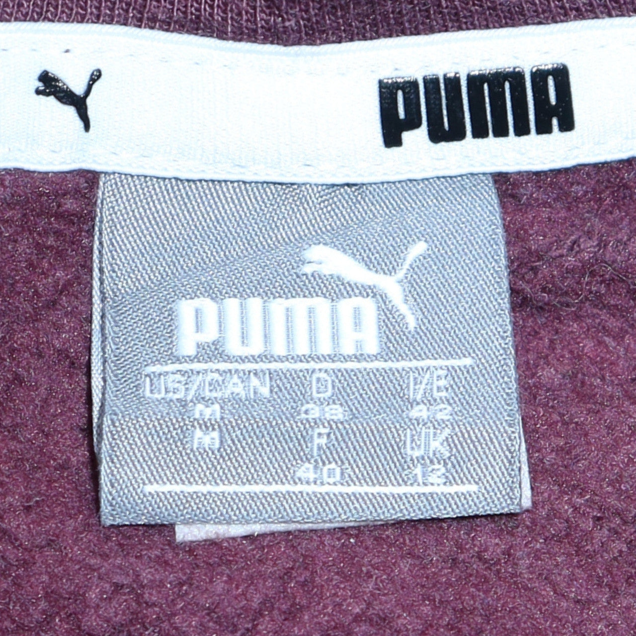 Puma Men's Brown Pullover Hoodie Medium Regular Fit Sports Style