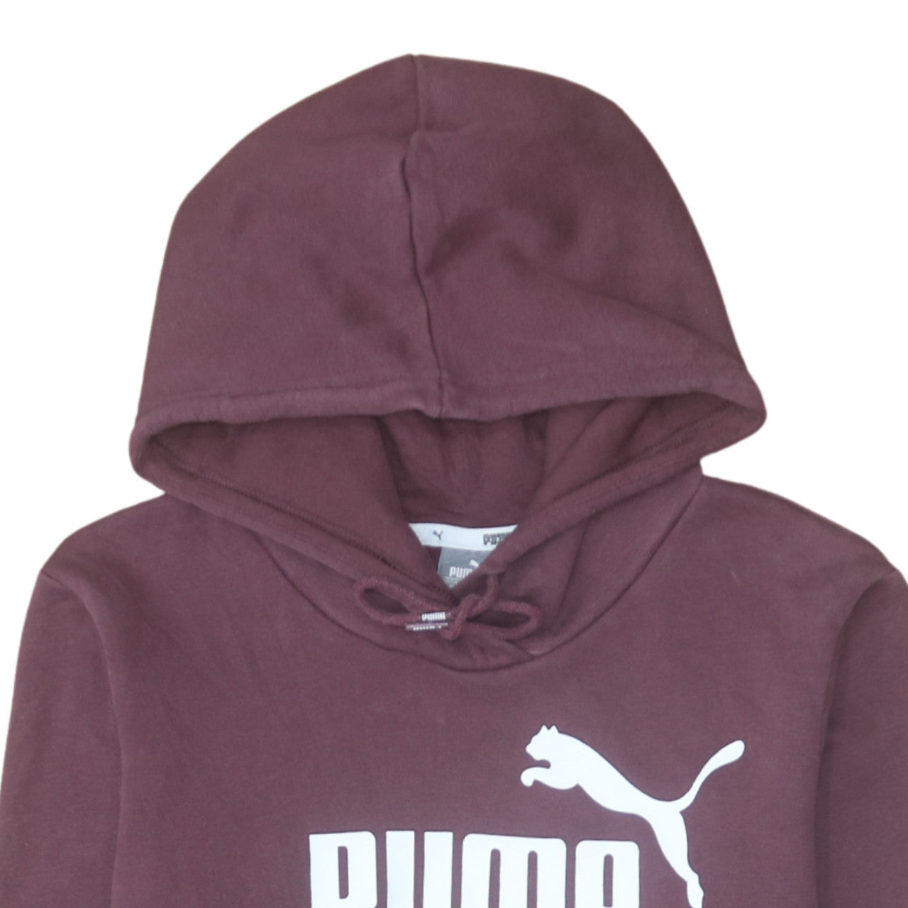 Puma Men's Brown Pullover Hoodie Medium Regular Fit Sports Style
