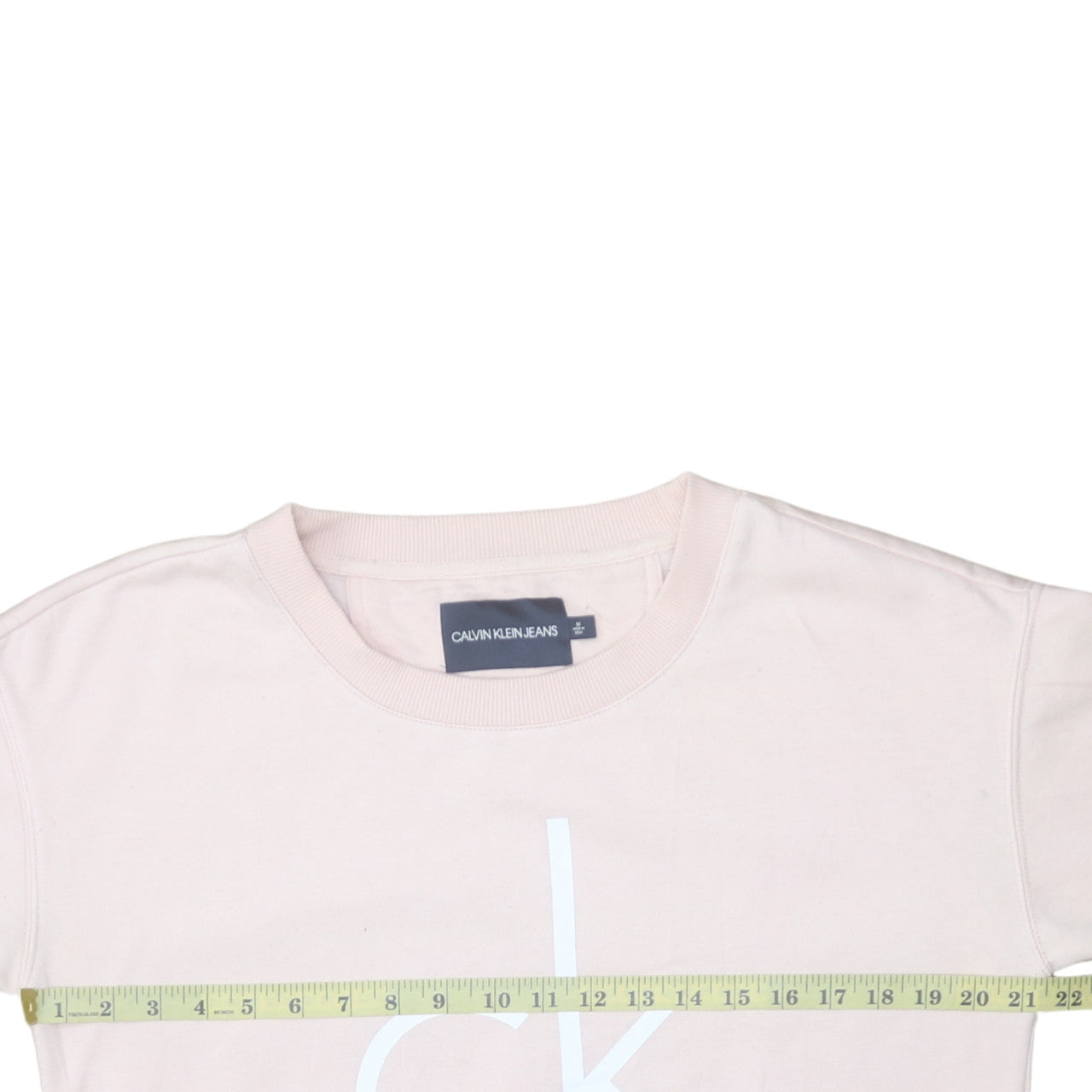 Calvin Klein Jeans Womens Pink Crew Neck Pullover Sweatshirt M
