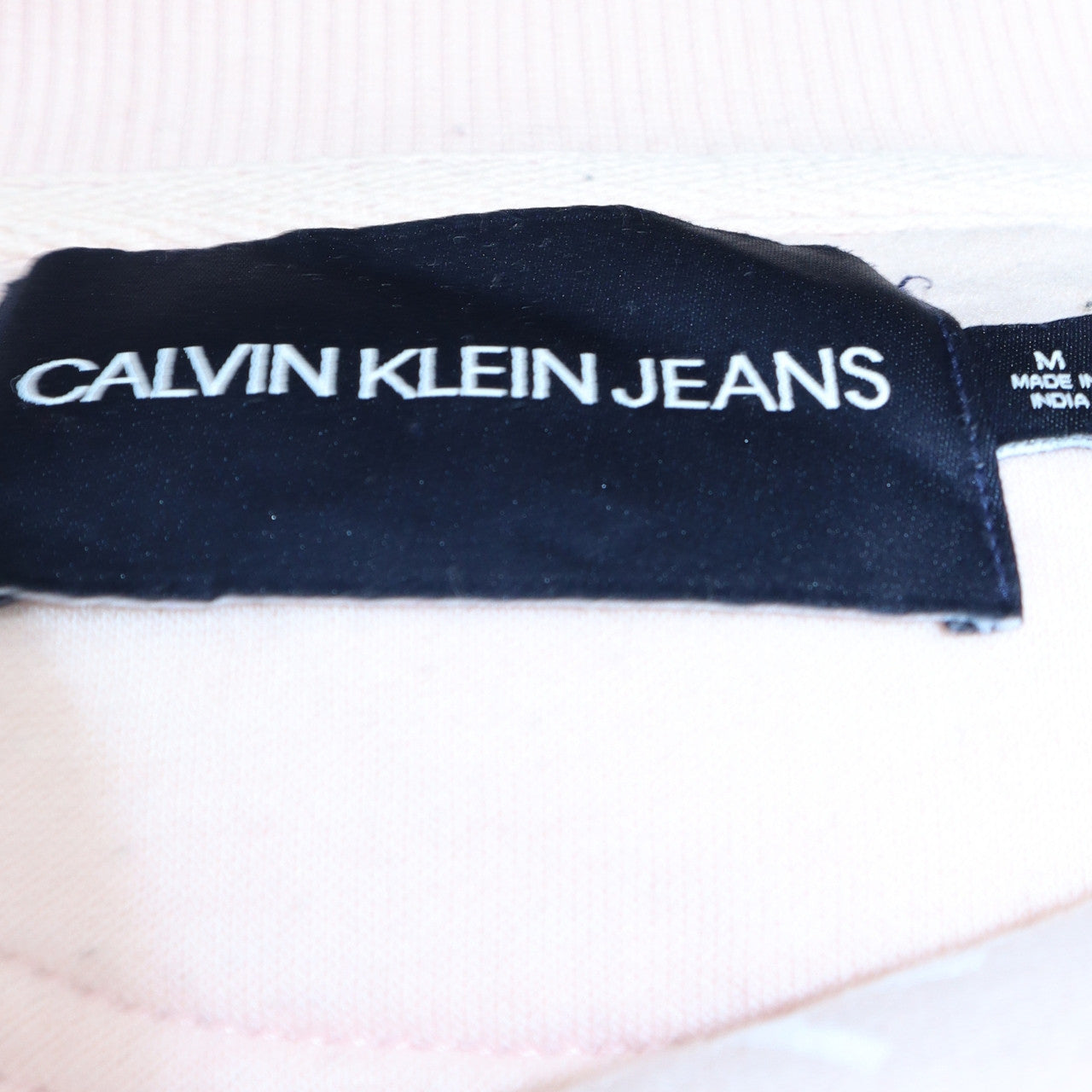 Calvin Klein Jeans Womens Pink Crew Neck Pullover Sweatshirt M