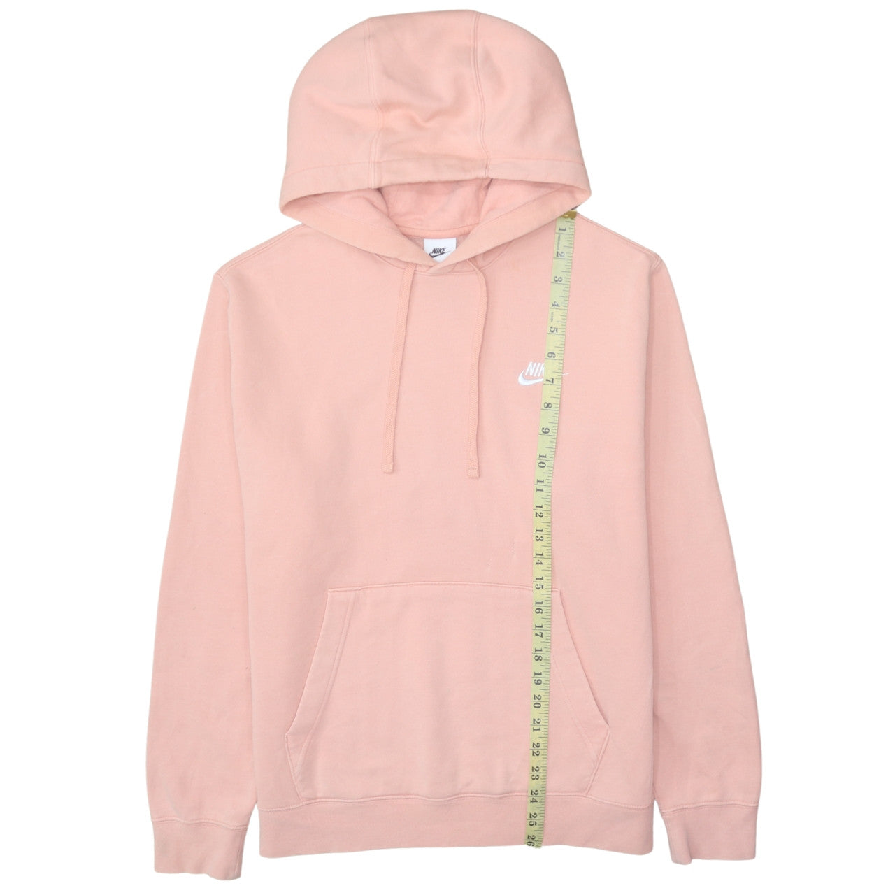 Nike Women Pink Pullover Hoodie Medium Cotton Blend Casual