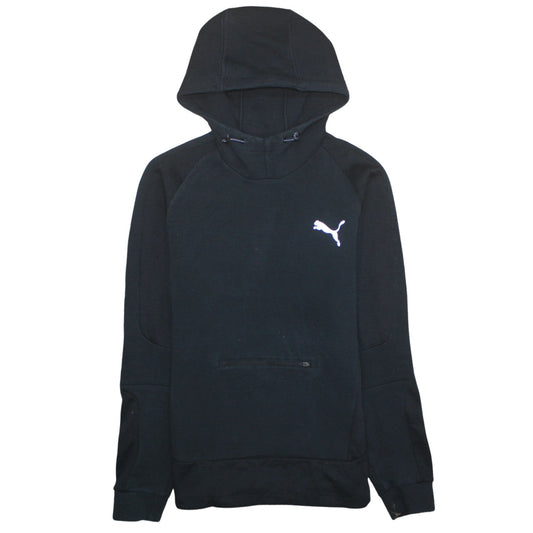 Puma Mens Black Pullover Hoodie Size L Sports Fleece Sweatshirt