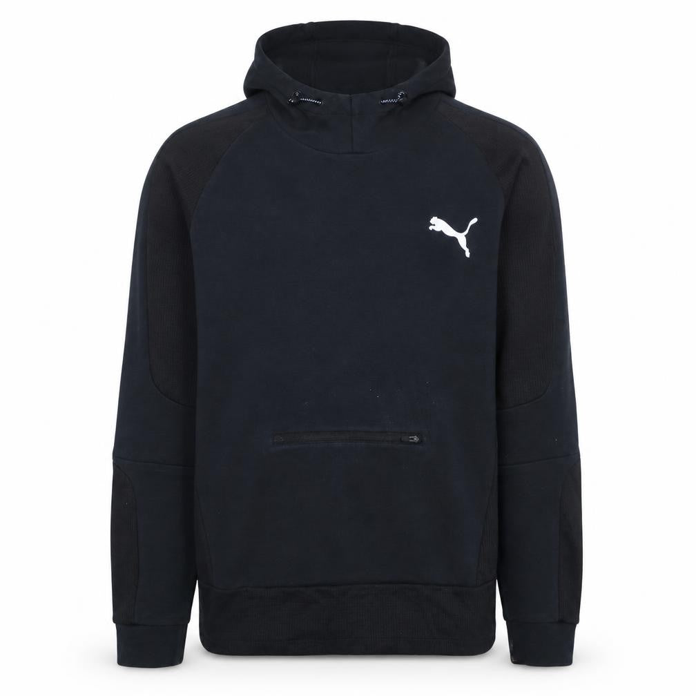 Puma Mens Black Pullover Hoodie Size L Sports Fleece Sweatshirt