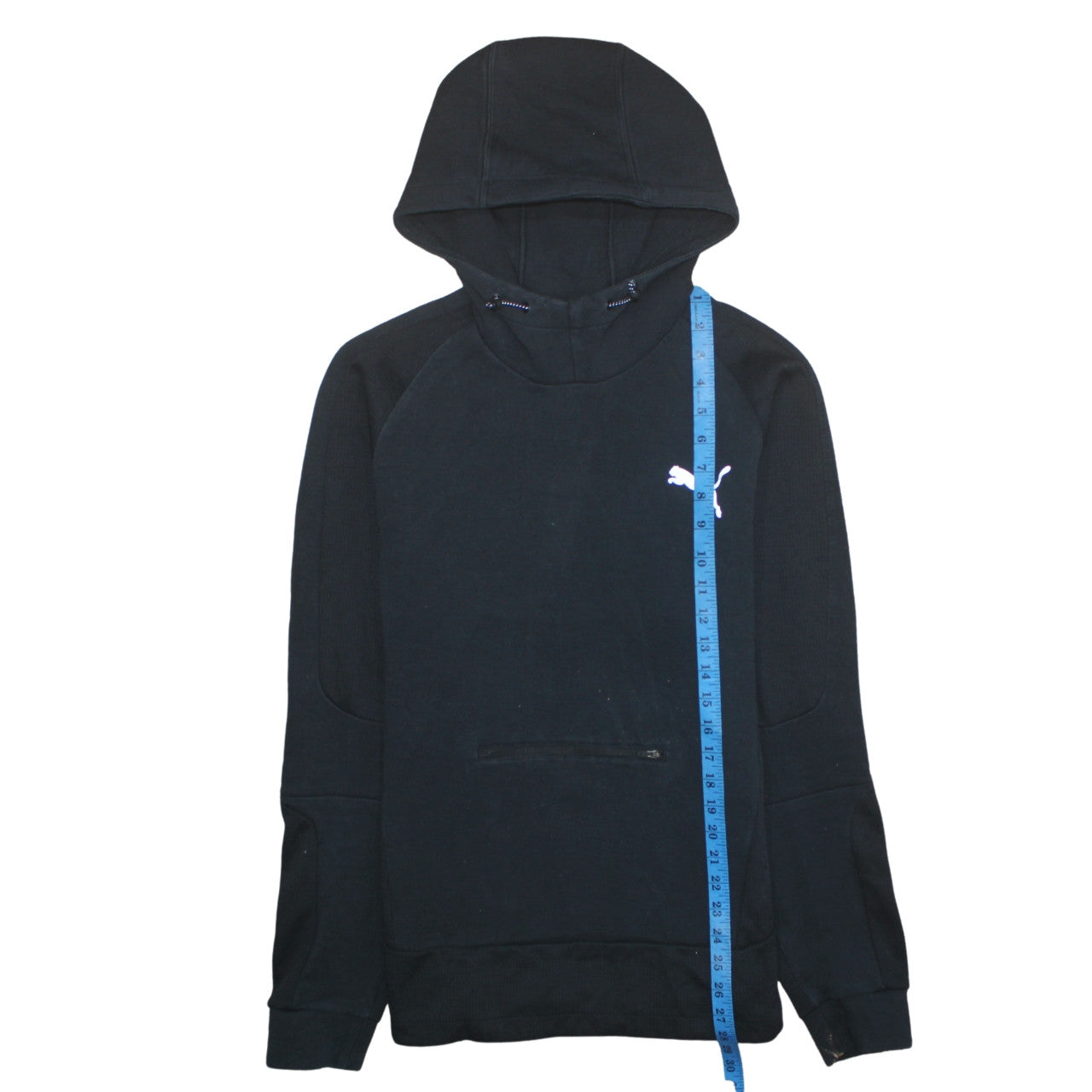 Puma Mens Black Pullover Hoodie Size L Sports Fleece Sweatshirt