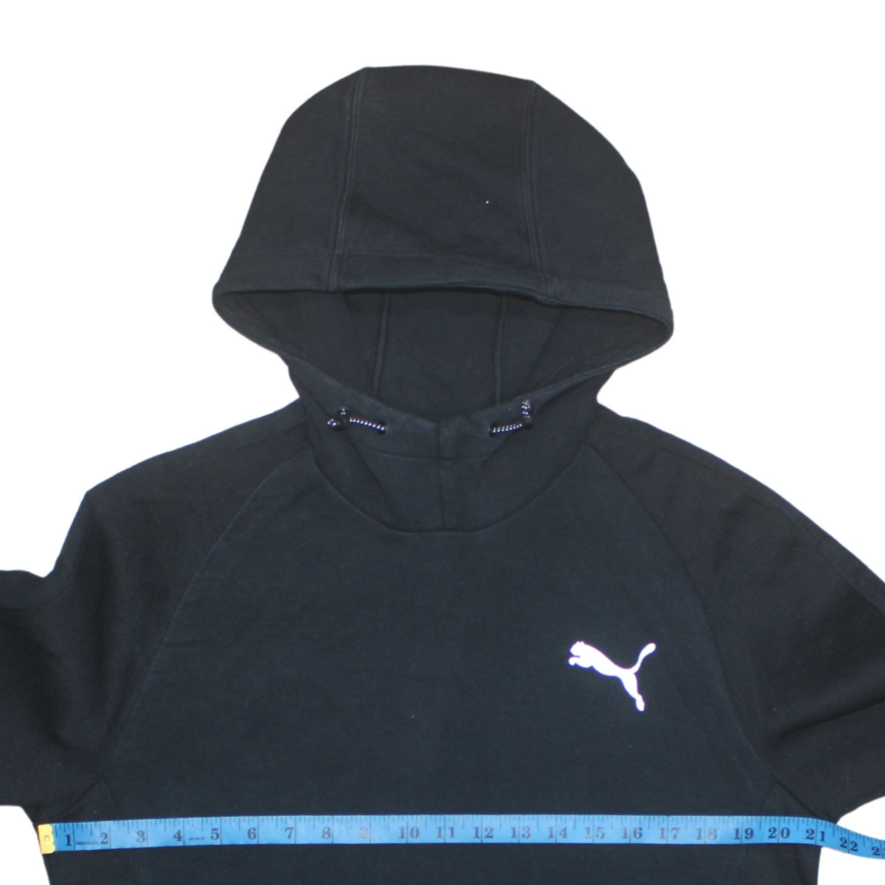 Puma Mens Black Pullover Hoodie Size L Sports Fleece Sweatshirt