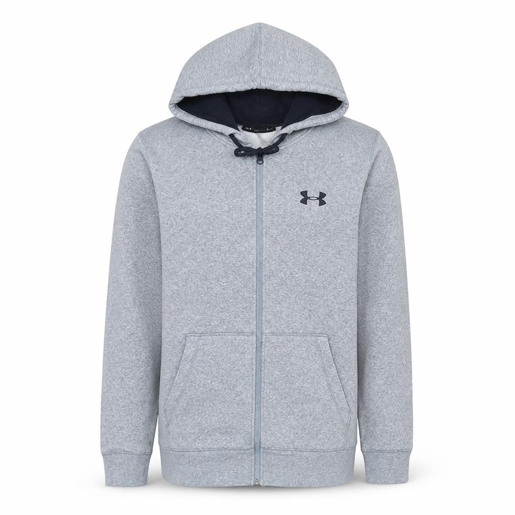 Under Armour Men's Grey Full Zip Hoodie Size S Loose Fit