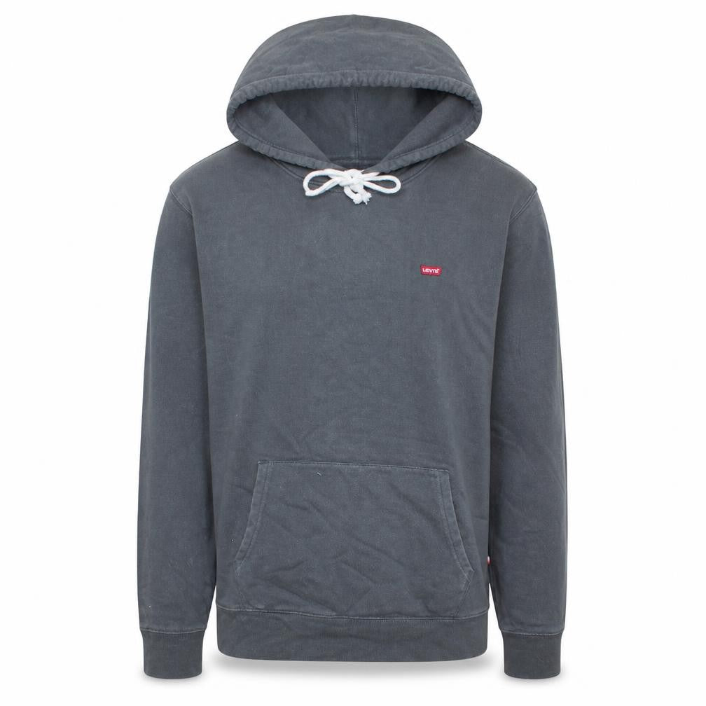 Levi's Men's Grey Pullover Hoodie M Classic Logo Cotton Sweatshirt