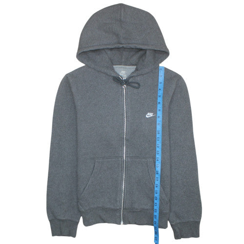 Nike Men's Grey Full Zip Hoodie Size S Regular Fit Sportswear