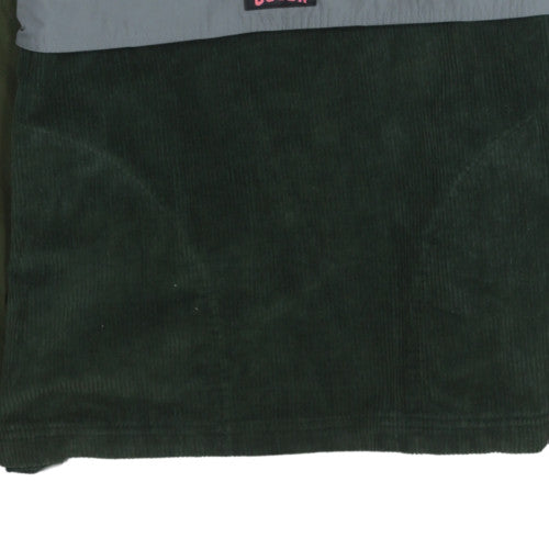Scotch & Soda Men's Green Corduroy 1/4 Zip Jacket Size M