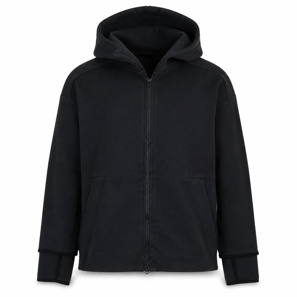 Adidas Men’s Black Full Zip Hoodie M Regular Fit Sportswear